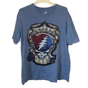 Rock n Roll Hall Of Fame Grateful Dead Light Blue Cotton T-Shirt XL